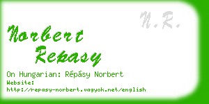 norbert repasy business card