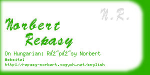 norbert repasy business card